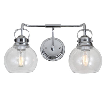 Shirley Metal/ Bubbled Glass Vanity Light - JONATHAN Y